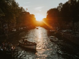 Sunset in Amsterdam, Herengracht