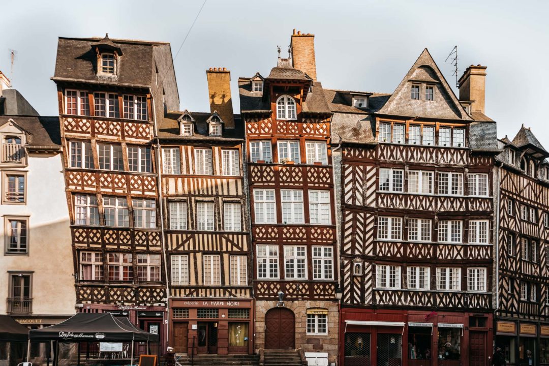 Half-timbered houses of Rennes