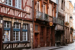 half-timbered houses in rennes