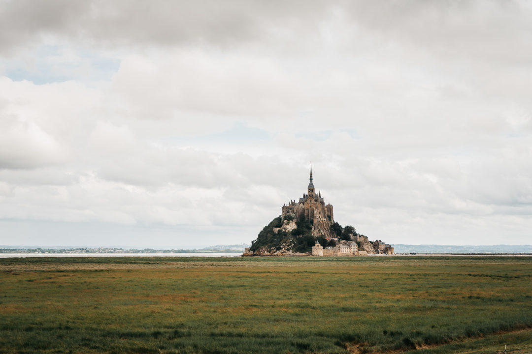 View of Mont Saint-Michel from afar