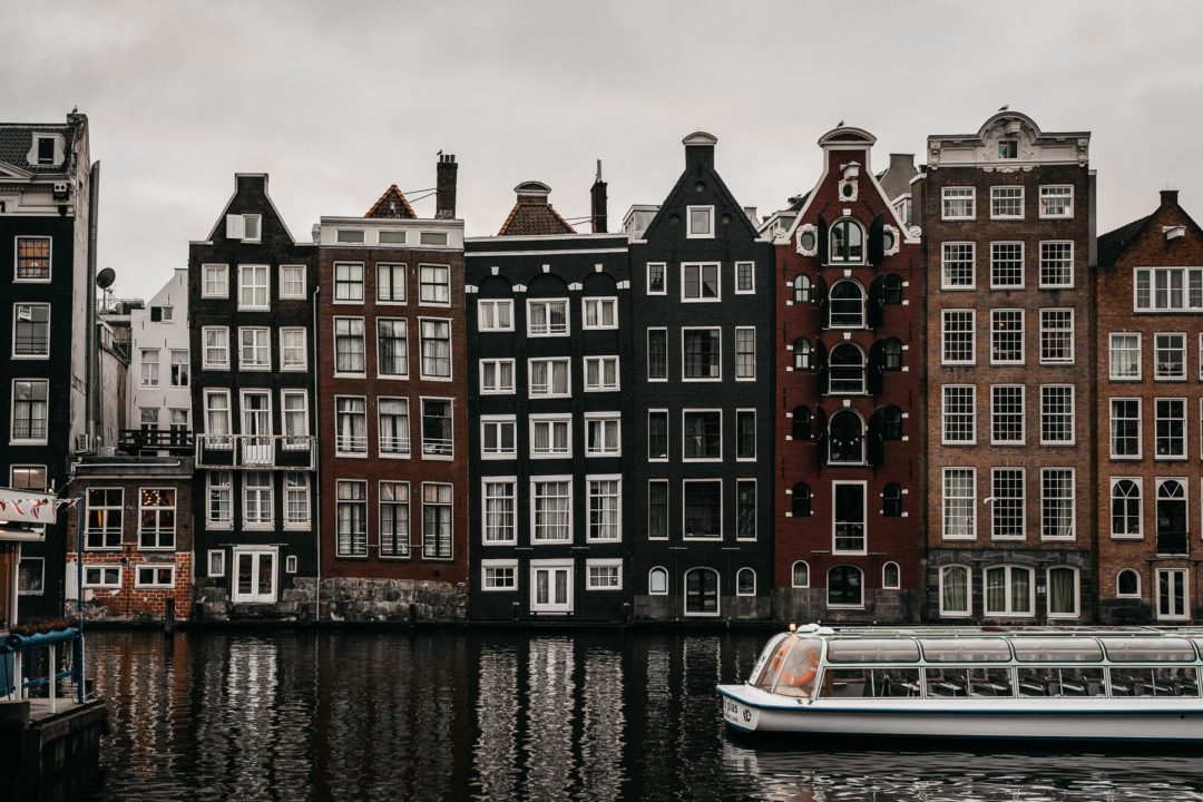 The gingerbread houses of Amsterdam in December