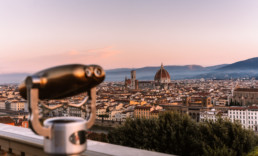 Sunrise view of Florence from Piazzale Michelangelo