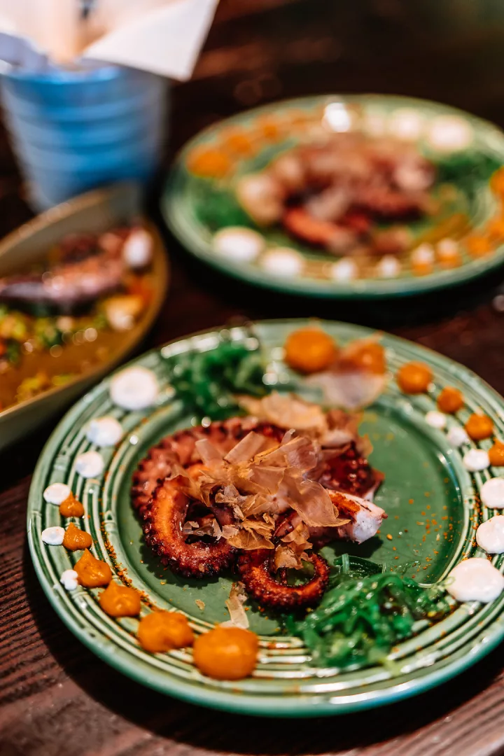 restaurants in seville, octopus tapas at la bartola