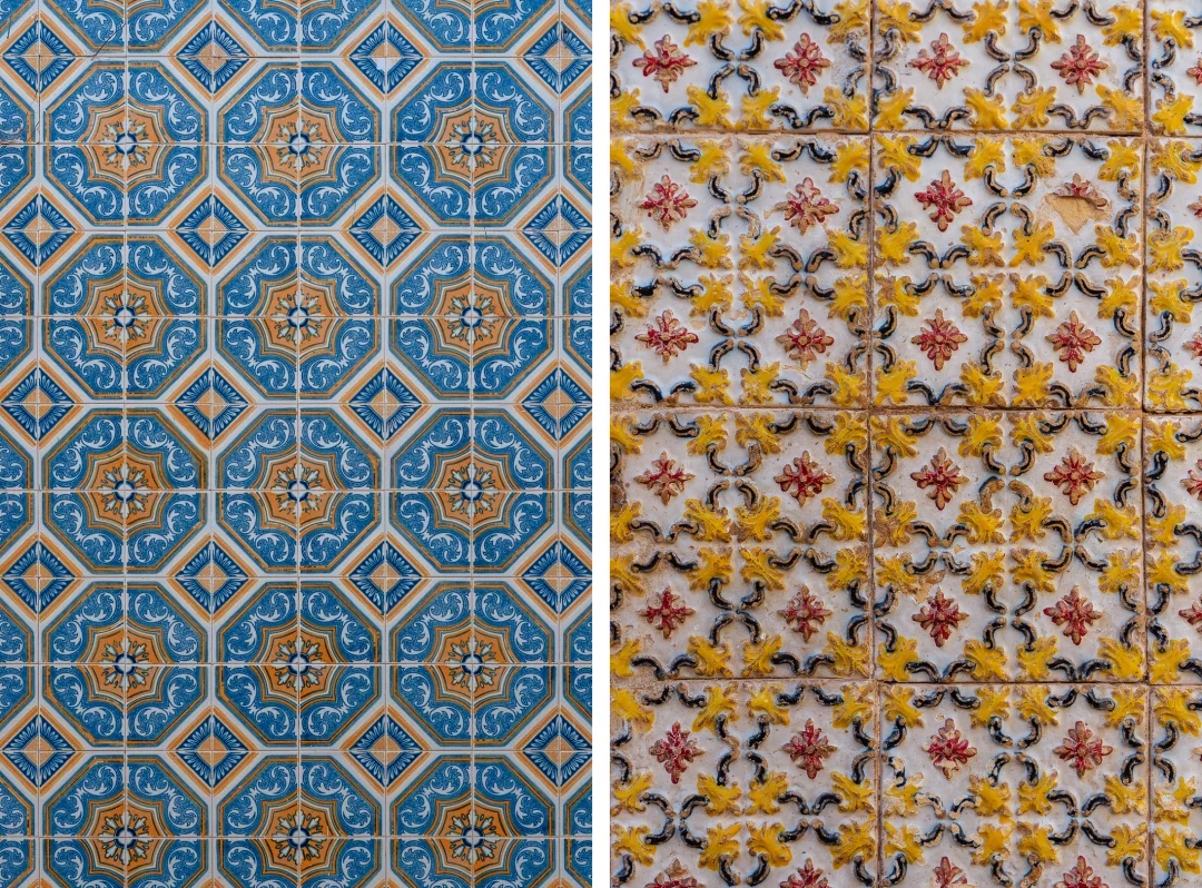 portuguese azulejo tiles in faro