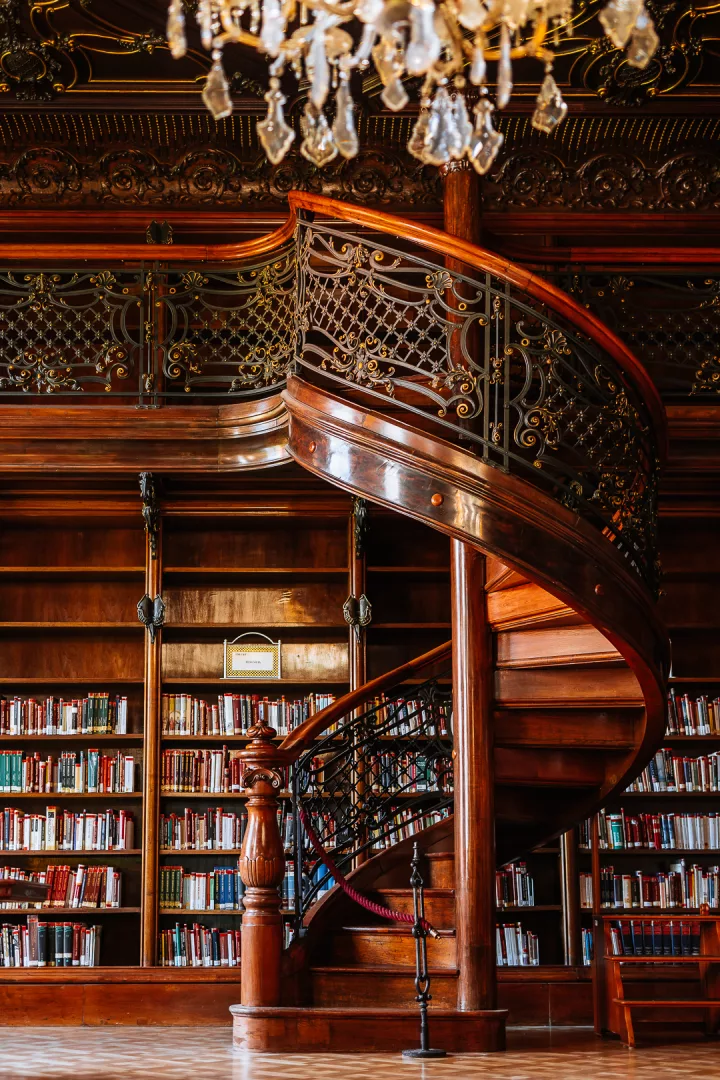 magical stairs at metropolitan ervin szabo library
