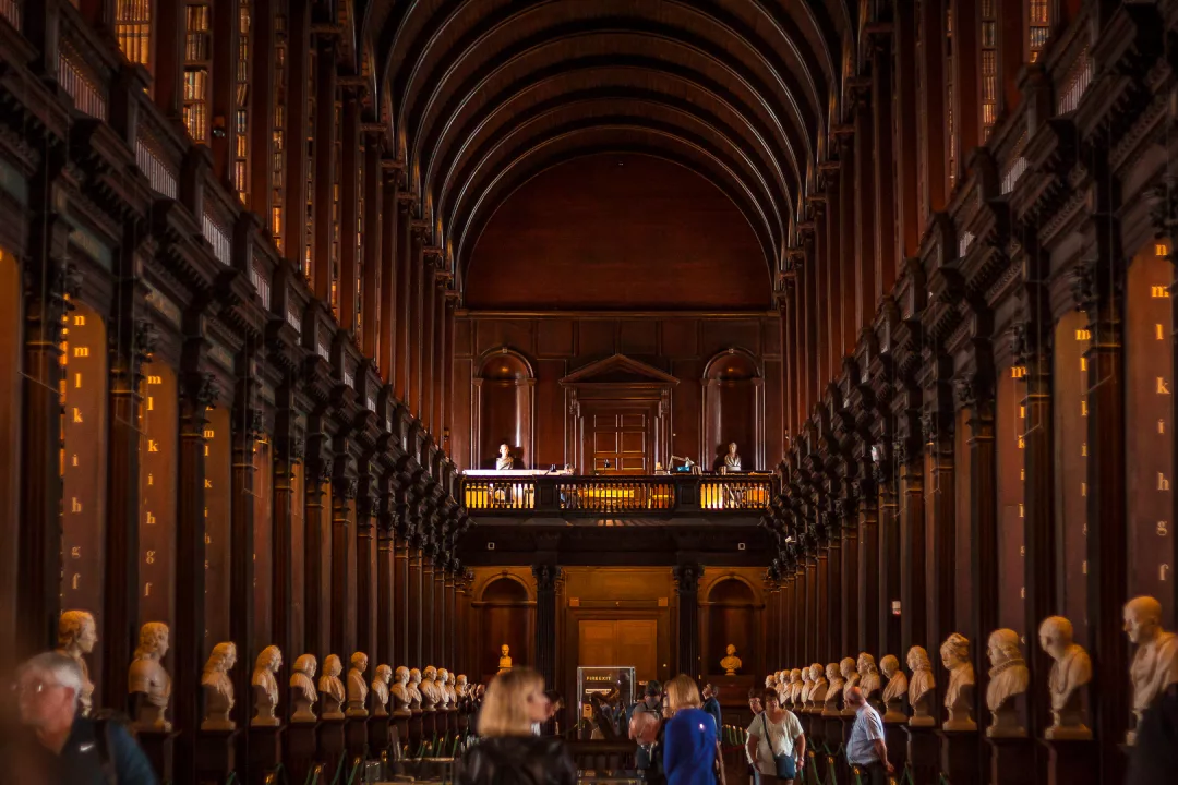 the long room,  trinity college library