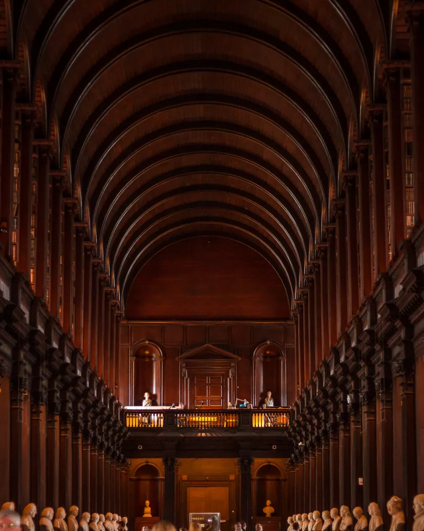 trinity college library long room ceiling