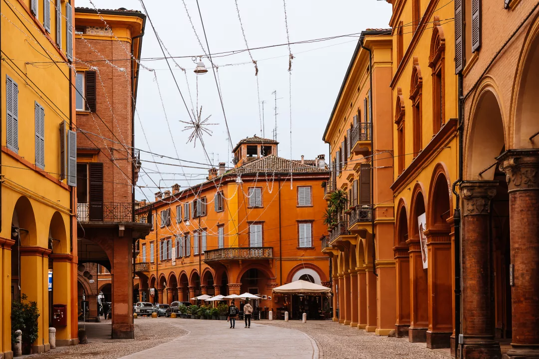 colorful streets of modena