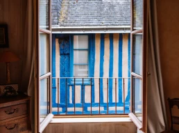 window view from logis saint-flaceau b&b in le mans