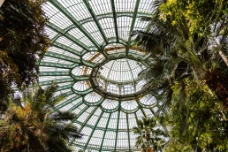 winter garden roof at royal greenhouses of laeken in brussels