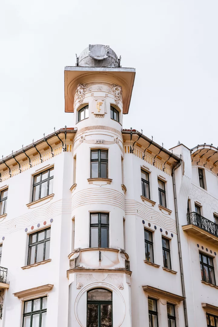 beautiful art nouveau building in ljubljana