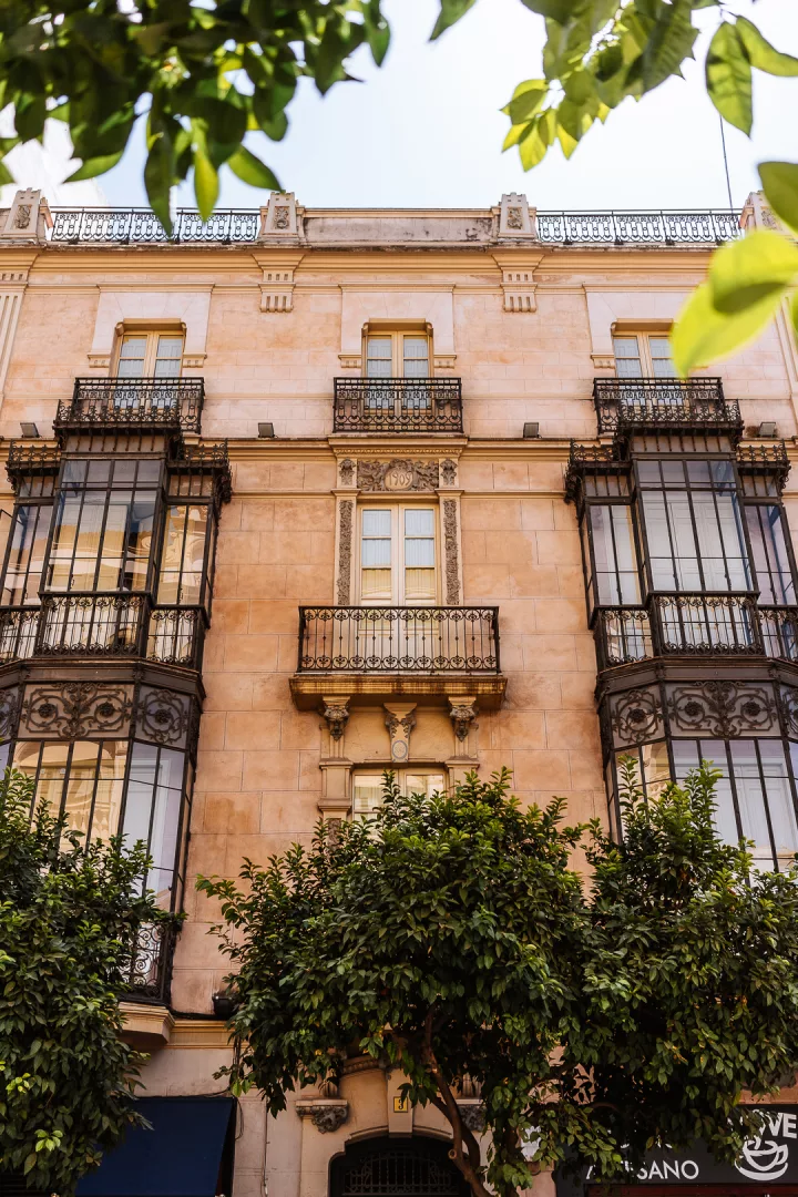 beautiful balconies in seville