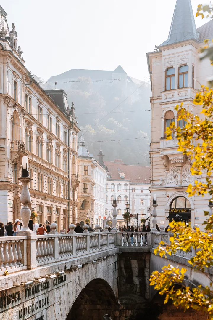 beautiful bridge in ljubljana