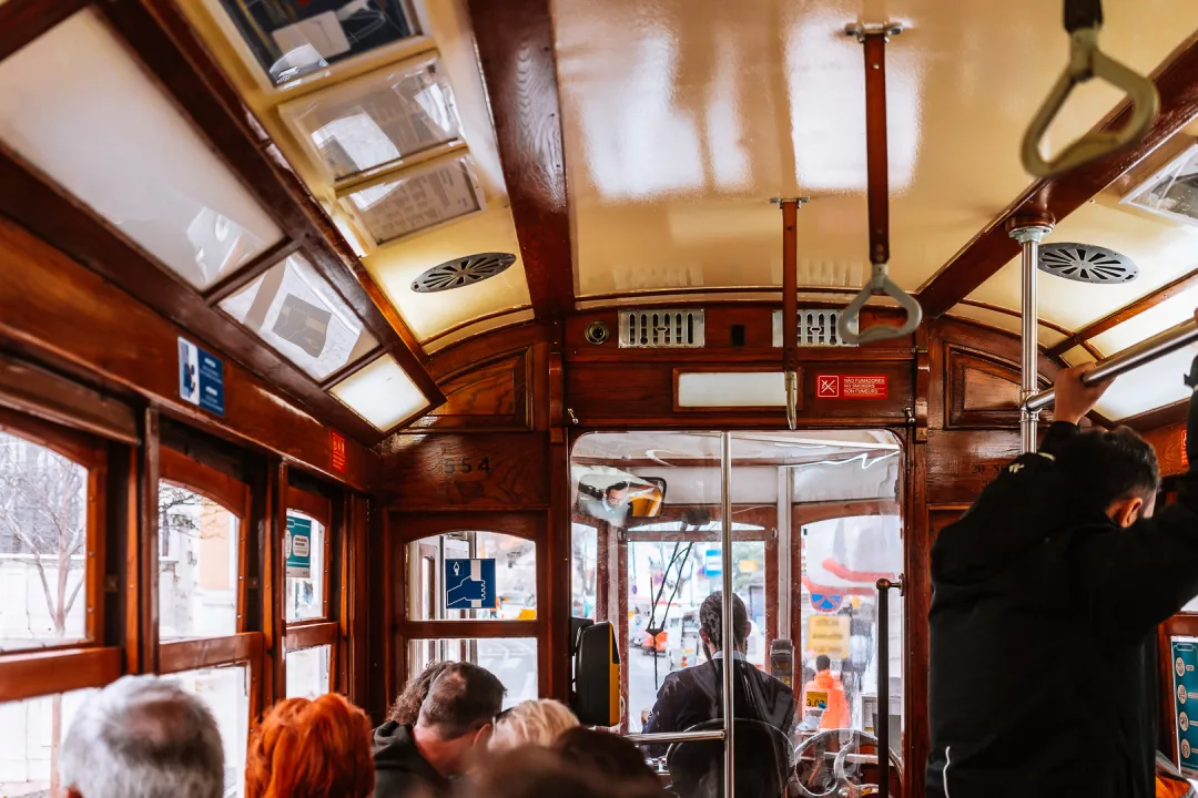 magical places in lisbon; yellow tram 28