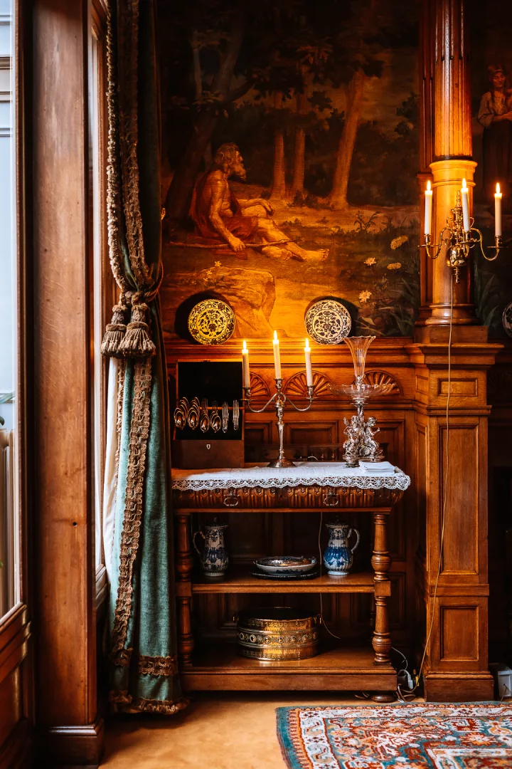 elegant dining room at house van gijn museum