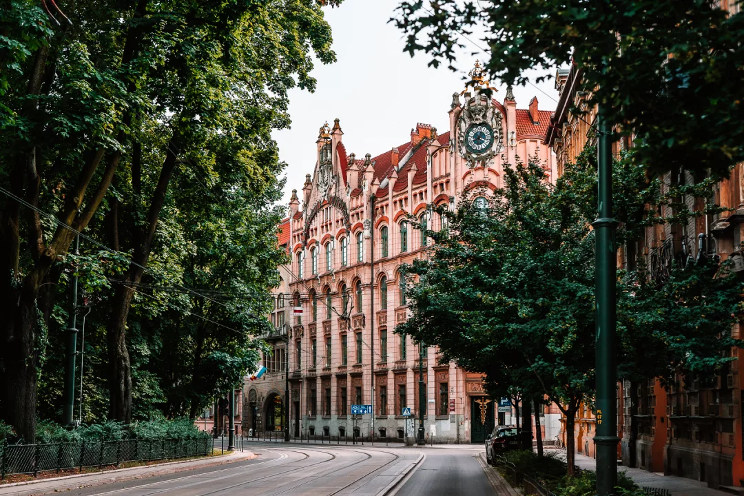 magical places, art nouveau school in krakow