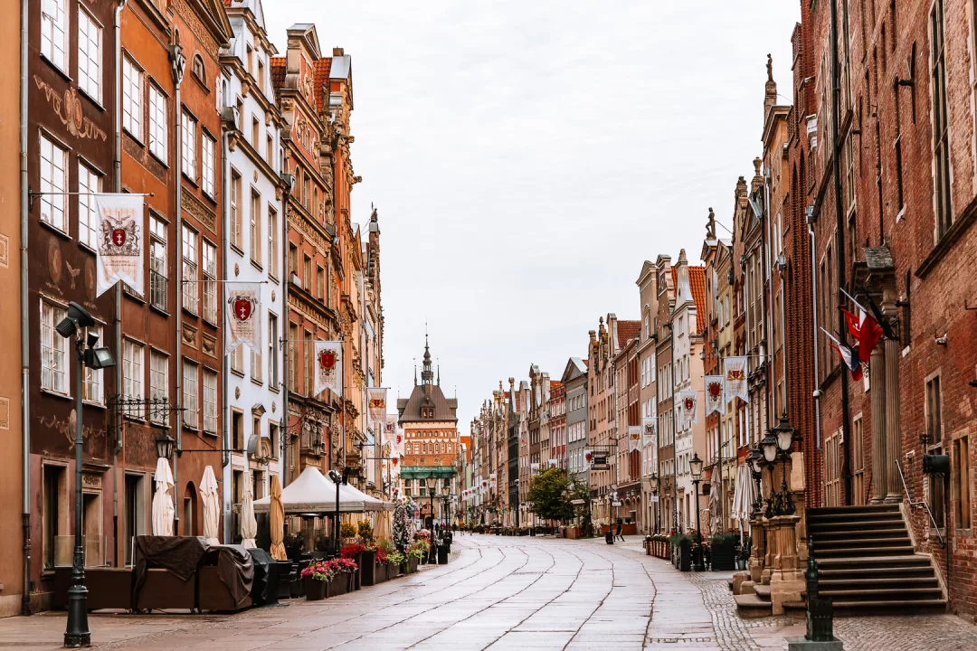 dluga long street in gdansk