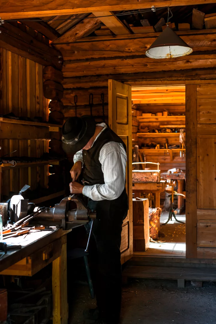 handyman working at norwegian museum of cultural history oslo