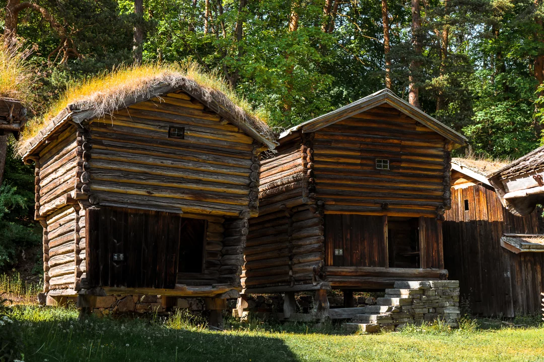 old farms at norwegian museum of cultural history oslo