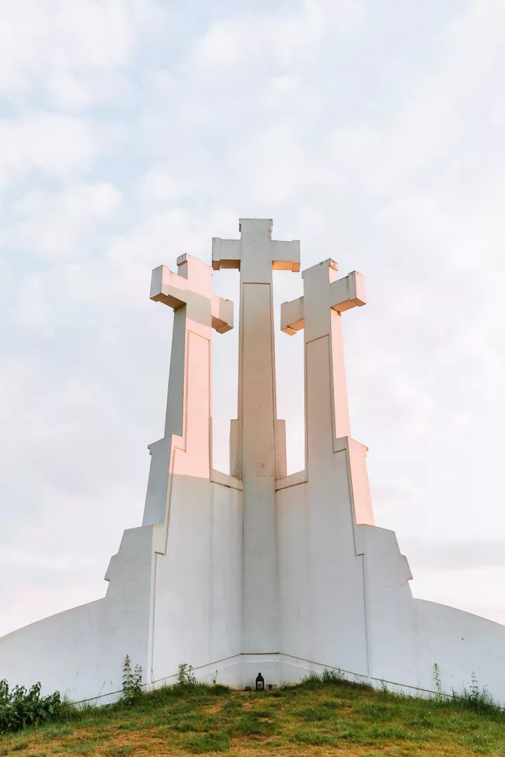three crosses monument viewpoint in vilnius