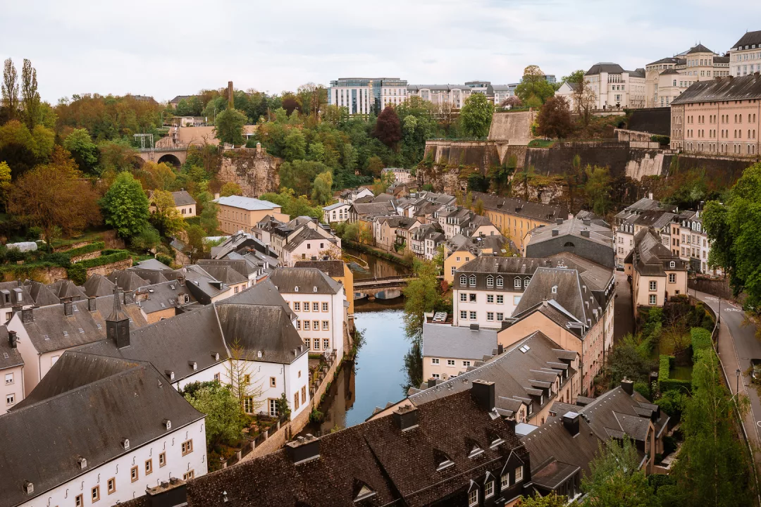 view of luxembourg old town